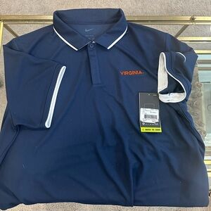 University of Virginia Golf Shit XL Nike Dri-Fit Brand New with Tags